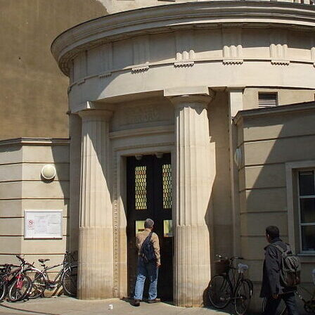 Entrance to the building formerly known as the Sackler Library (Photo: Public Domain)